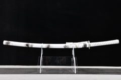 Silver Sea Dragon Kyomen Finish Steel Katana | NIMOFAN - 020872407171610