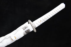 Silver Sea Dragon Kyomen Finish Steel Katana | NIMOFAN - 020872407171610