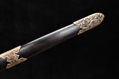 Gentleman Phoenix Pattern folded steel Chinese Jian | NIMOFAN - 850872407171608