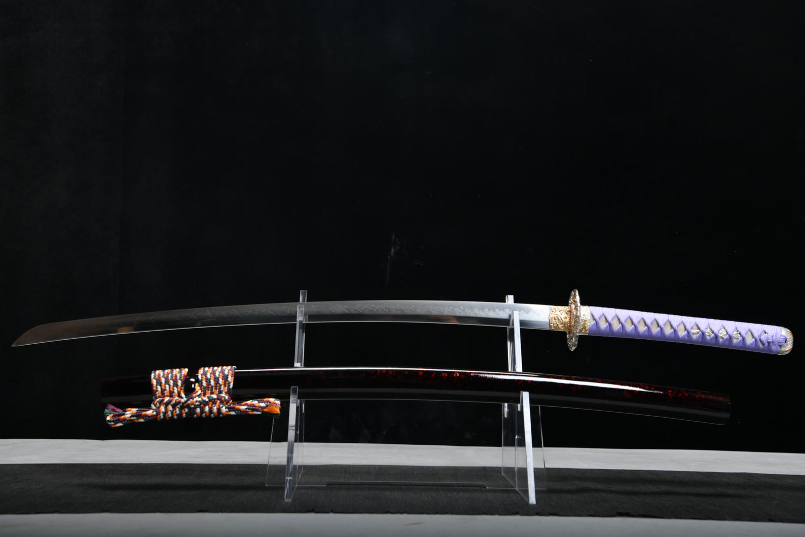 Cloud Dragon Reverse-Wave Hamon Steel Katana | NIMOFAN - 340872403251516