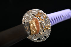 Cloud Dragon Reverse-Wave Hamon Steel Katana | NIMOFAN - 340872403251516