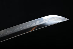 Cloud Dragon Reverse-Wave Hamon Steel Katana | NIMOFAN - 340872403251516