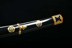 Oda Nobunaga Curved-Tsuka Tachi 1060 Steel Katana | NIMOFAN - 620872403251520