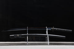 Sea Hawk Blackened Finish T10 steel Katana | NIMOFAN - 820872408191620