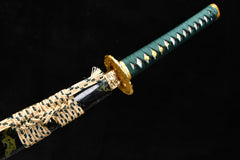 Fine Cloud Dragon Tricolor Polish folded steel Katana | NIMOFAN - 550872408211624