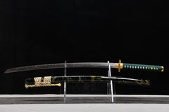 Fine Cloud Dragon Tricolor Polish folded steel Katana | NIMOFAN - 550872408211624
