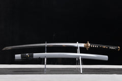 Small Reverse-Wave Hamon T10 steel Katana | NIMOFAN - 540872404081532