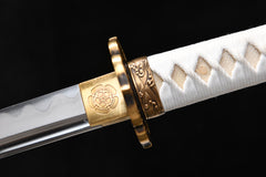Small Sea Dragon Shinogi-Hi folded steel Katana | NIMOFAN - 570872408211626