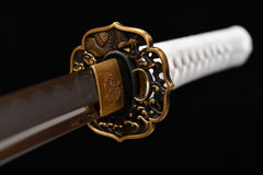 Small Sea Dragon Shinogi-Hi folded steel Katana | NIMOFAN - 570872408211626