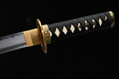 Golden Bamboo folded steel Tanto | NIMOFAN - 050872405021548