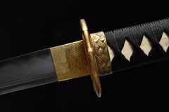 Golden Bamboo folded steel Tanto | NIMOFAN - 050872405021548