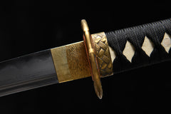 Golden Bamboo folded steel Tanto | NIMOFAN - 050872405021548
