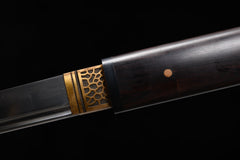 Dark Shadow Tang Style T10 steel Wakizashi | NIMOFAN - 540872405011536