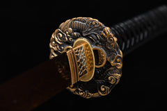 Cloud Dragon Blue Finish folded steel Katana | NIMOFAN - 820872405251556