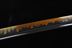 Sanskrit Script Red-Edge Finish T10 steel Katana | NIMOFAN - 820872405251563