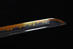 Sanskrit Script Red-Edge Finish T10 steel Katana | NIMOFAN - 820872405251563