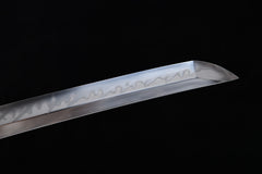 Chrysanthemum Torch Hamon Tachi Mountings T10 steel Katana | NIMOFAN - 570872405301568