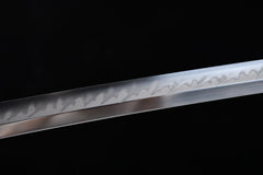 Chrysanthemum Torch Hamon Tachi Mountings T10 steel Katana | NIMOFAN - 570872405301568