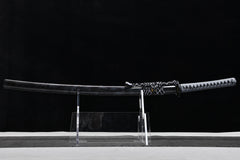 Sanskrit Script Blackened Finish 1060 carbon steel Katana | NIMOFAN - 810872405301570
