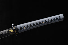 Sanskrit Script Blackened Finish 1060 carbon steel Katana | NIMOFAN - 810872405301570