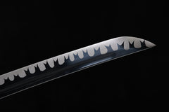 Sanskrit Script Blackened Finish 1060 carbon steel Katana | NIMOFAN - 810872405301570
