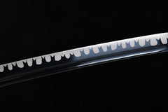 Sanskrit Script Blackened Finish 1060 carbon steel Katana | NIMOFAN - 810872405301570