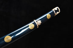 Imperial Chrysanthemum Tachi Mountings T10 steel Katana | NIMOFAN - 050872405311573