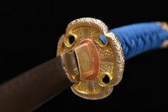 Imperial Chrysanthemum Tachi Mountings T10 steel Katana | NIMOFAN - 050872405311573