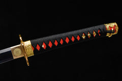 Chrysanthemum Kesho Tachi Mountings 1060 carbon steel Katana | NIMOFAN - 720872405311575