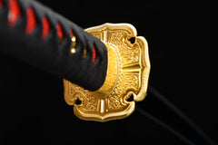 Chrysanthemum Kesho Tachi Mountings 1060 carbon steel Katana | NIMOFAN - 720872405311575