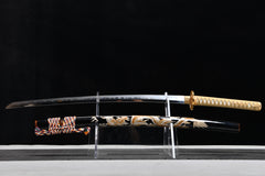 Yellow Dragon Maki-e Saya Steel Katana | NIMOFAN - 5310872405311576