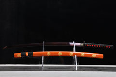 Oda Nobunaga Blue-Purple Finish folded steel Katana | NIMOFAN - 420872405311577
