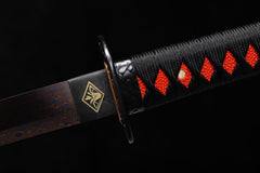 Oda Nobunaga Blue-Purple Finish folded steel Katana | NIMOFAN - 420872405311577