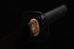Oda Nobunaga Blue-Purple Finish folded steel Katana | NIMOFAN - 420872405311577