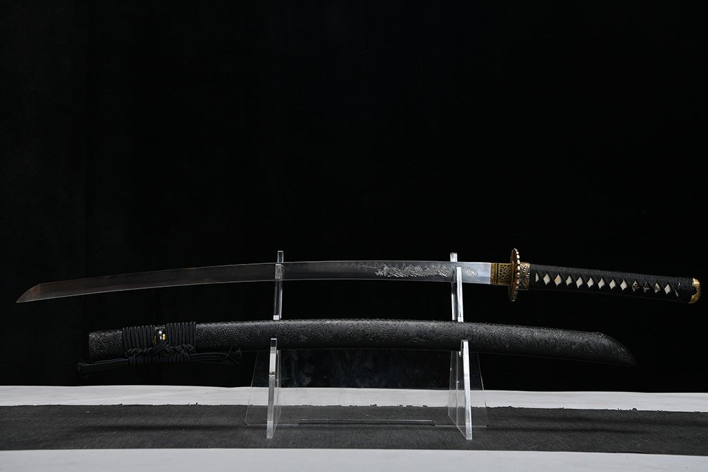 Katana - Black Dragon Tempest ( 黒竜風雲 ) by NIMOFAN Katana丨Japanese sword, perfect for martial arts and collectors.