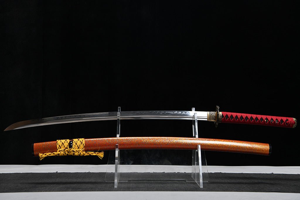 Katana - Exquisite Crimson Dragon（華麗なる紅龍） by NIMOFAN Katana丨Japanese sword, perfect for martial arts and collectors.