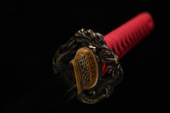 Katana - Exquisite Crimson Dragon 華麗なる紅龍 - Katana - 28 Inch katana - 9