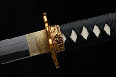 Katana - Gold Carved Sea Wave 金雕海浪 - Katana - 28 Inch katana - 9