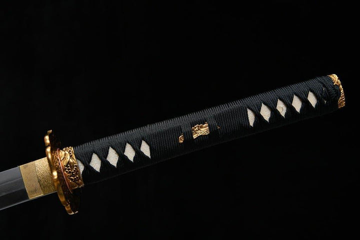 Katana - Gold Carved Sea Wave ( 金雕海浪 ) by NIMOFAN Katana丨True katana丨Katana for sale