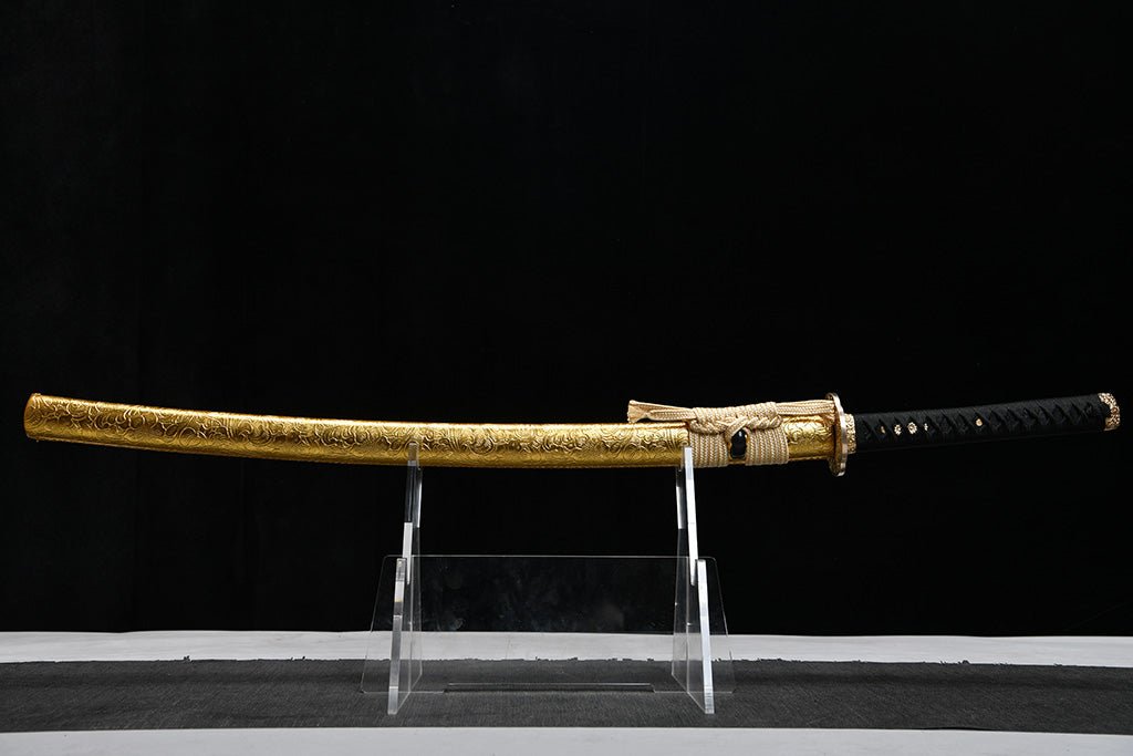 Katana - Golden Blossom (金の花) by NIMOFAN Katana丨Japanese sword, perfect for martial arts and collectors.