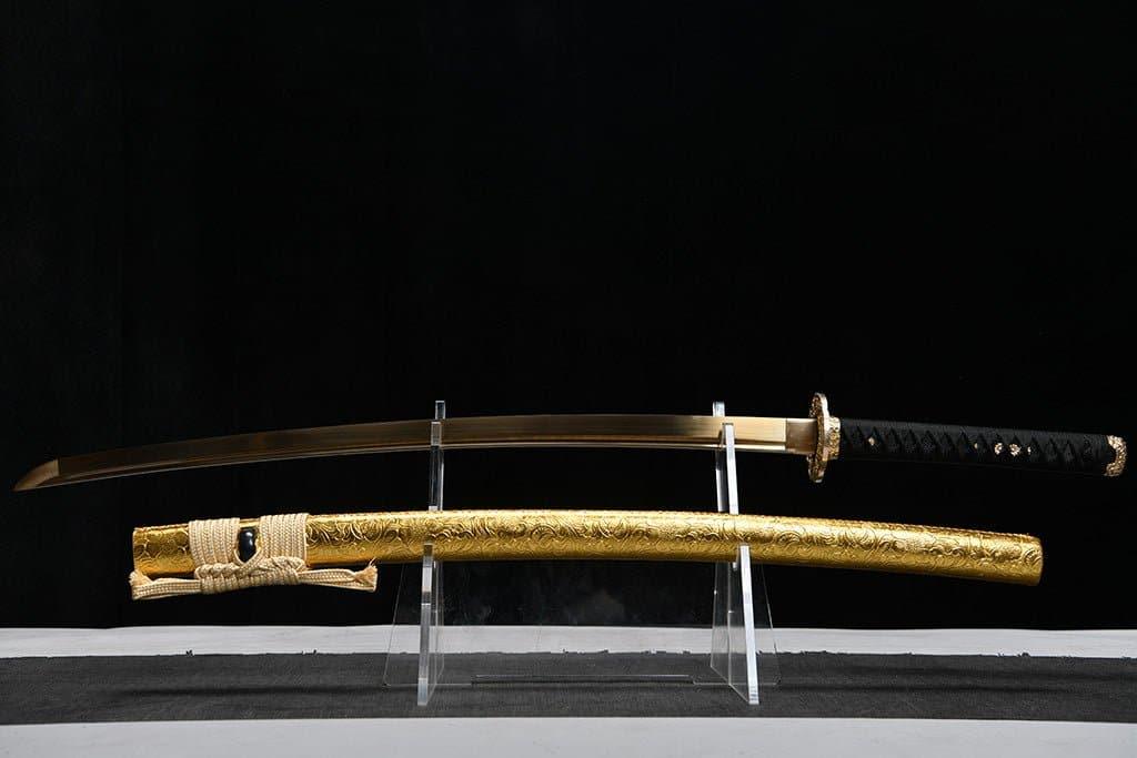 Katana - Golden Blossom (金の花) by NIMOFAN Katana丨True katana丨Katana for sale