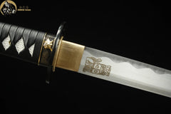 Katana - Hattori Hanzo 1045 Steel Sword from Kill Bill 服部半藏の刀 - Katana - 1045 steel 28 Inch black - 8