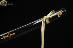 Katana - Hattori Hanzo 1045 Steel Sword from Kill Bill 服部半藏の刀 - Katana - 1045 steel 28 Inch black - 6