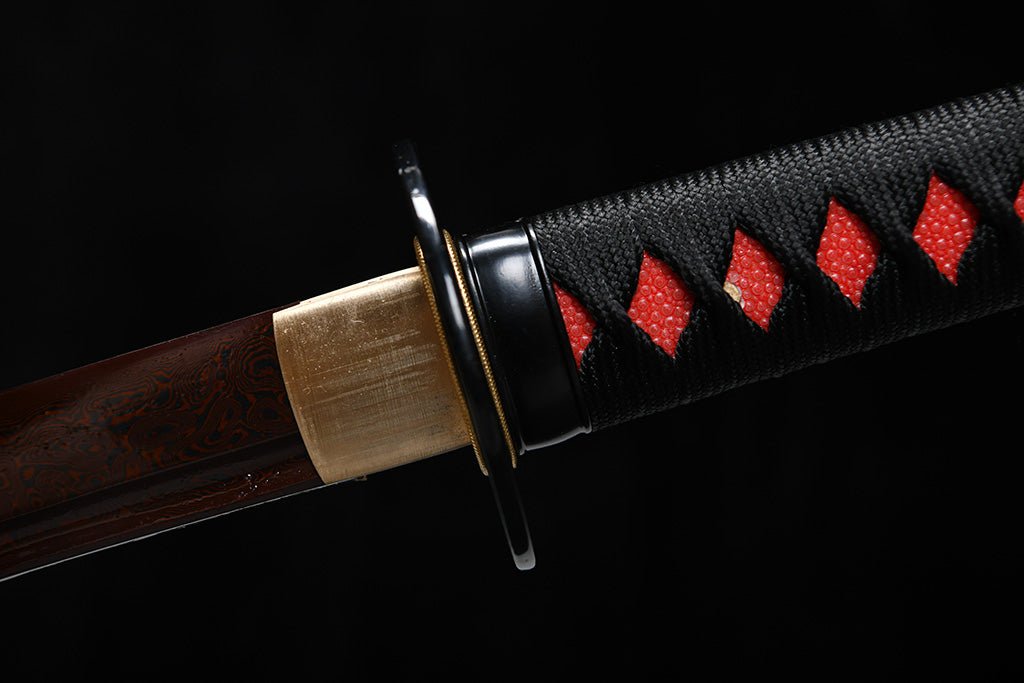 Katana - Scarlet Swirl ( 紅螺旋 ) by NIMOFAN Katana丨Japanese sword, perfect for martial arts and collectors.