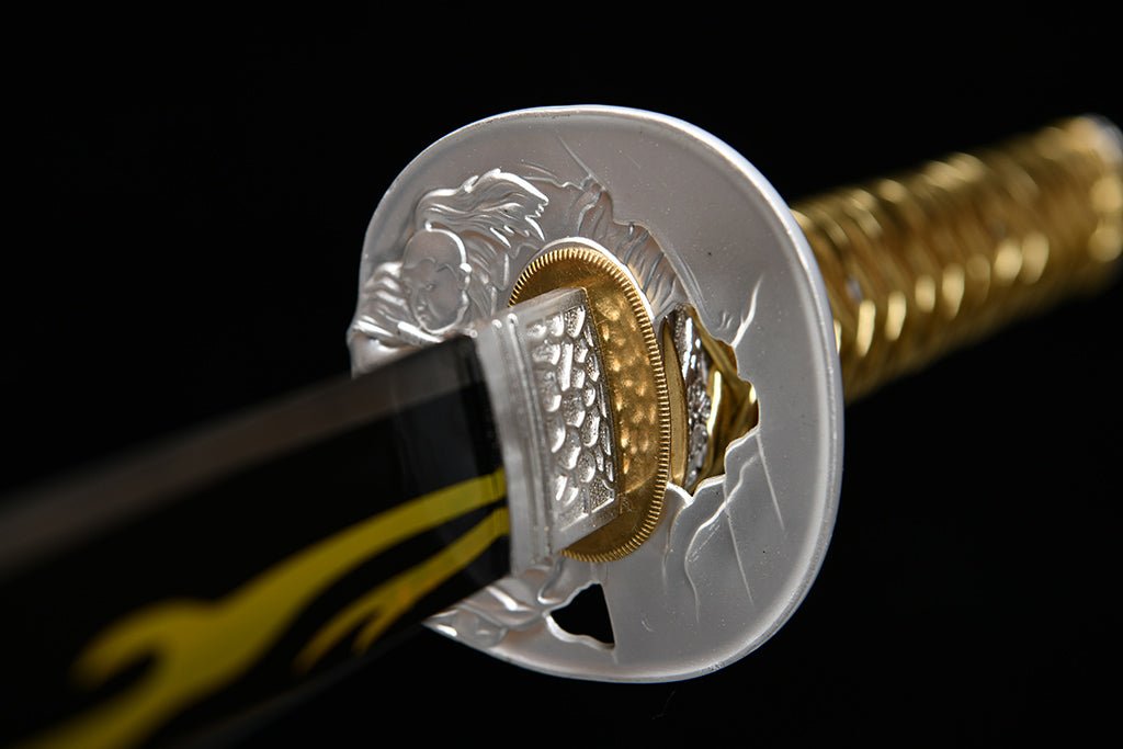 Katana - Skull Flame (髑髏の火) by NIMOFAN Katana丨Japanese sword, perfect for martial arts and collectors.