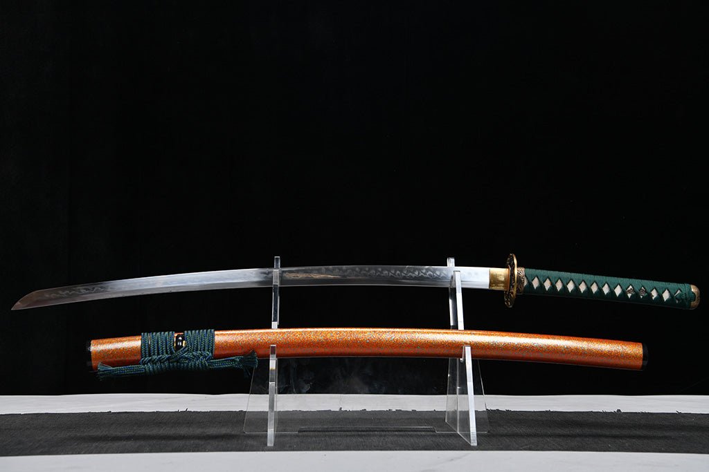 Katana - Verdant Wave (翠緑の波) by NIMOFAN Katana丨Japanese sword, perfect for martial arts and collectors.