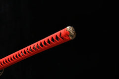 Chōtsuka – Long Handle T10 Blade 焔龍 - Katana handle, guard, and fittings detail photo
