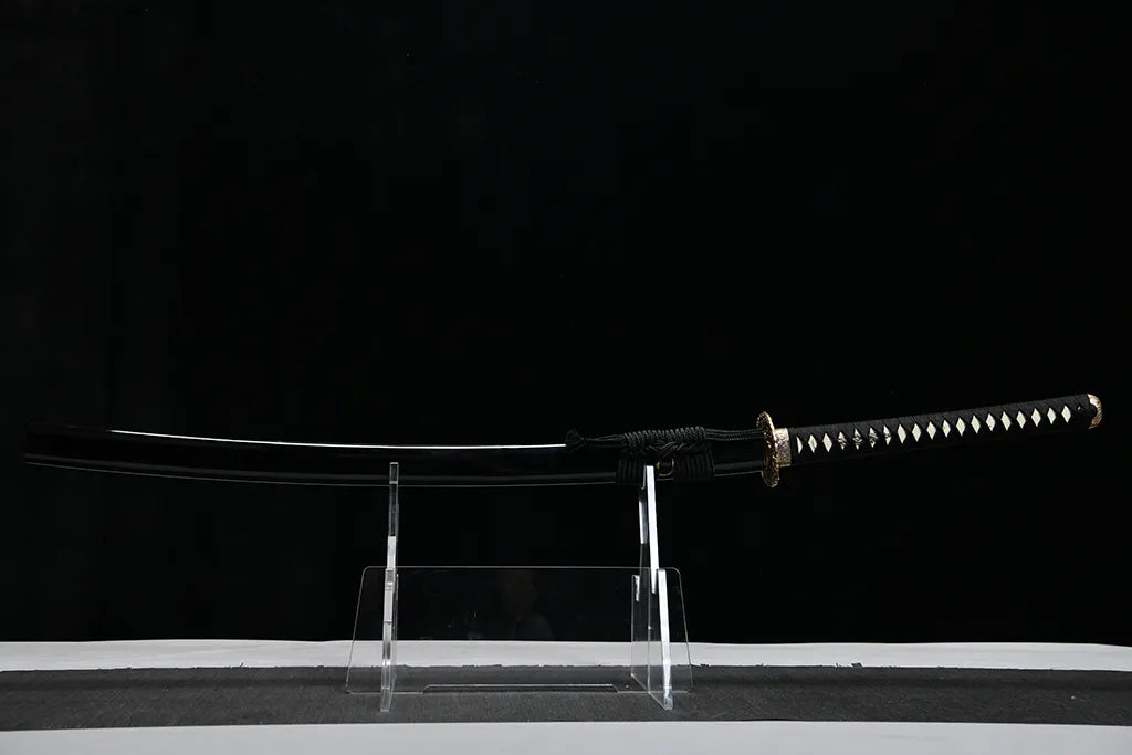 Katana – Heavy Blade Wide Manganese Steel Sword 黒雷 Kokurai - 65Mn... full product photo
