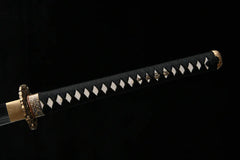 Katana – Heavy Blade Wide Manganese Steel Sword 黒雷 Kokurai - 65Mn... full product photo
