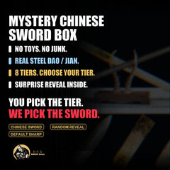 Mystery Chinese Sword Box - Surprise Dao / Jian Blind Box - real steel random blind box details
